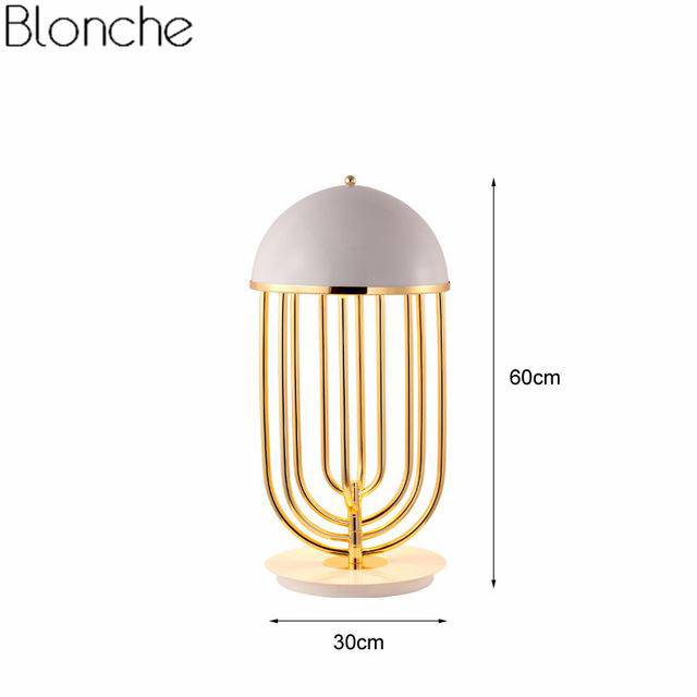 Lampe à poser design doré à LED Luxury - vue 4 sur 6