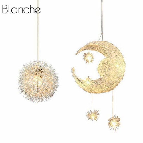 Suspension LED étoile et lune Moon - vue 4 sur 6