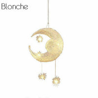 Suspension LED étoile et lune Moon