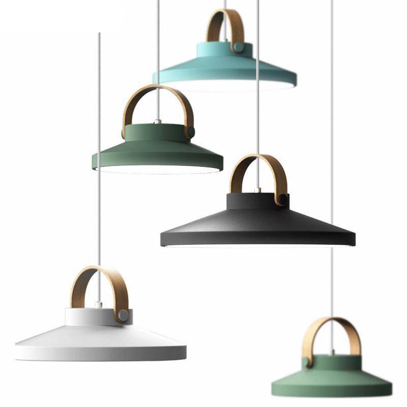 Suspension design LED en bois et métal Moderna - vue 3 sur 21
