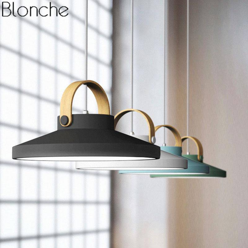 Suspension design LED en bois et métal Moderna - vue 7 sur 21