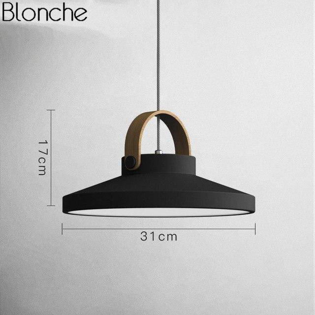 Suspension design LED en bois et métal Moderna - vue 17 sur 21