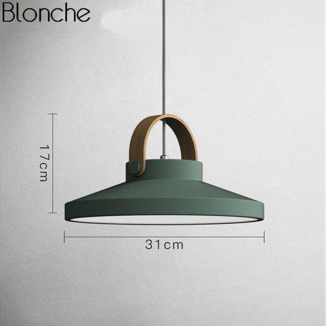 Suspension design LED en bois et métal Moderna - vue 19 sur 21