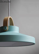 Suspension design LED en bois et métal Moderna