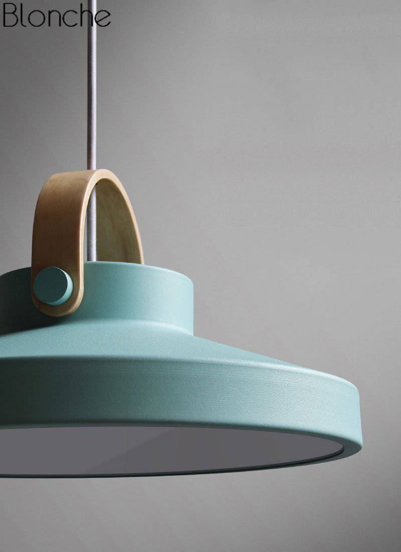Suspension design LED en bois et métal Moderna - vue 10 sur 21