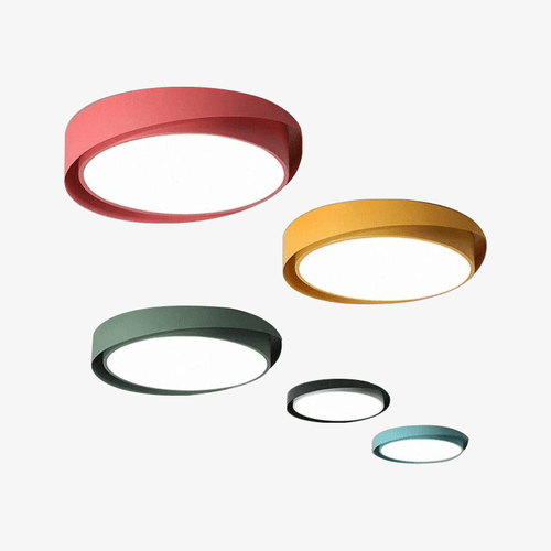 Plafonnier design LED arrondi de couleur Art - vue 3 sur 10