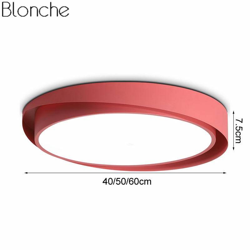 Plafonnier design LED arrondi de couleur Art - vue 10 sur 10