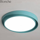 Plafonnier design LED arrondi de couleur Art