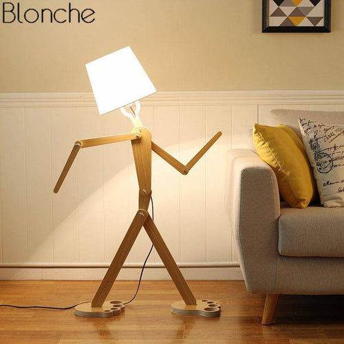 Lampadaire bonhomme moderne à LED - vue 3 sur 5