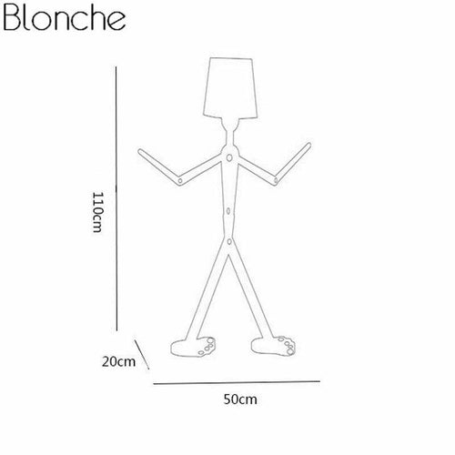 Lampadaire bonhomme moderne à LED - vue 4 sur 5