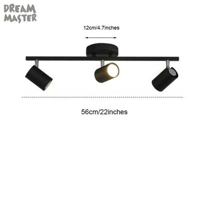 Barre spots LEDs ajustables moderne - vue 10 sur 17