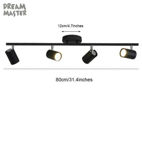 Barre spots LEDs ajustables moderne - vue 10 sur 17
