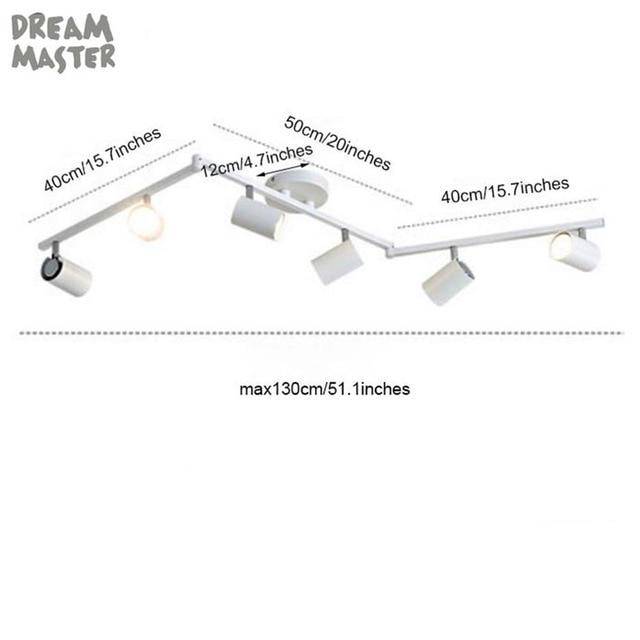 Barre spots LEDs ajustables moderne - vue 16 sur 17