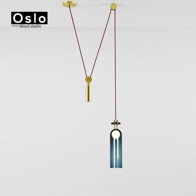 Suspension en métal avec long fil Oslo - vue 8 sur 11