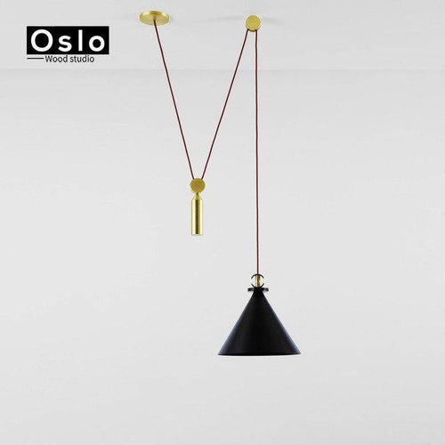 Suspension en métal avec long fil Oslo - vue 5 sur 11