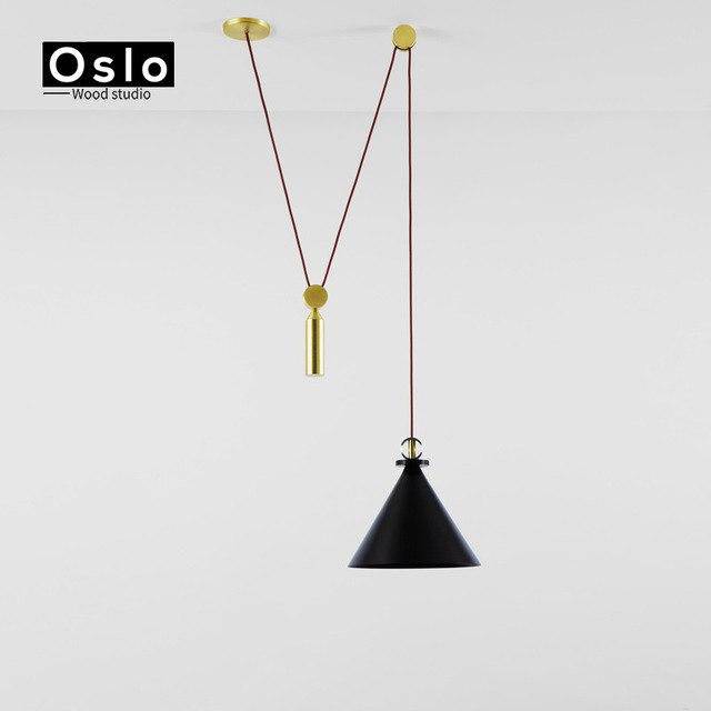 Suspension en métal avec long fil Oslo - vue 4 sur 11