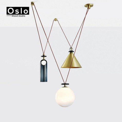 Suspension en métal avec long fil Oslo - vue 7 sur 11
