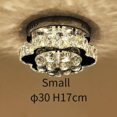 Plafonnier LED en cristal en forme de fleur - vue 5 sur 8