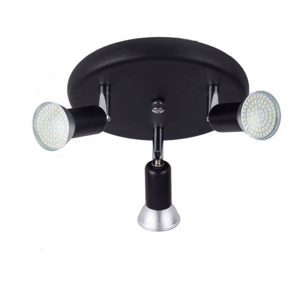 Plafonnier à spots LED noir Modern - vue 3 sur 3