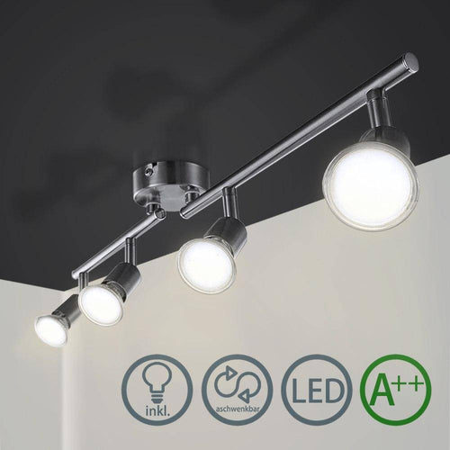 Barre à 4 spots LED chromée - vue 2 sur 7