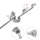 Barre à 4 spots LED chromée