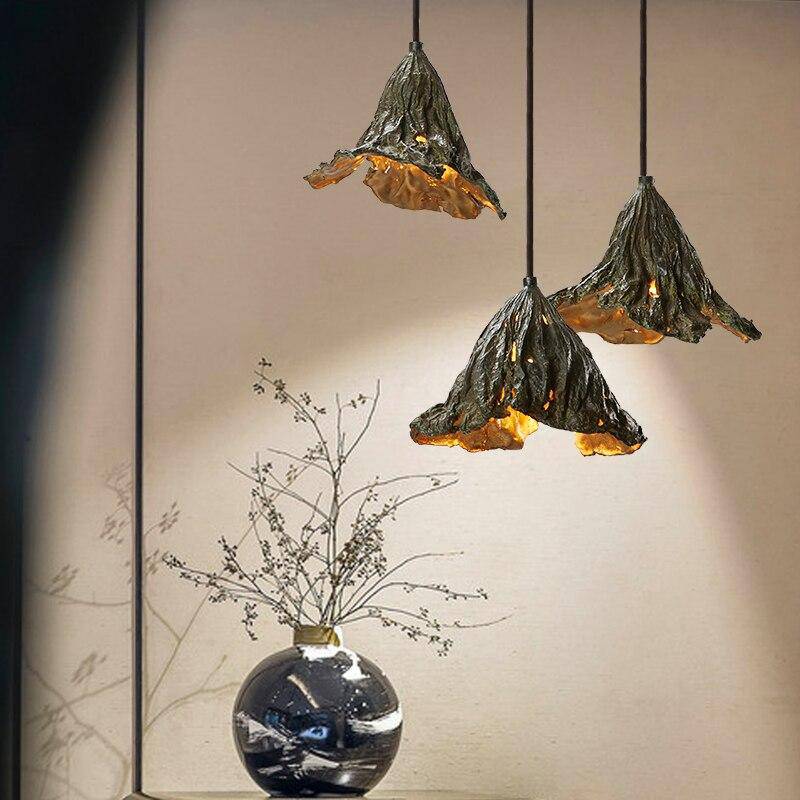 Suspension design écorce de feuille Tea - vue 2 sur 6