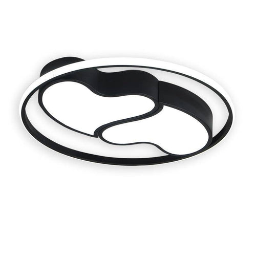Plafonnier design LED coeurs encerclés noir et blanc Bwart - vue 7 sur 7