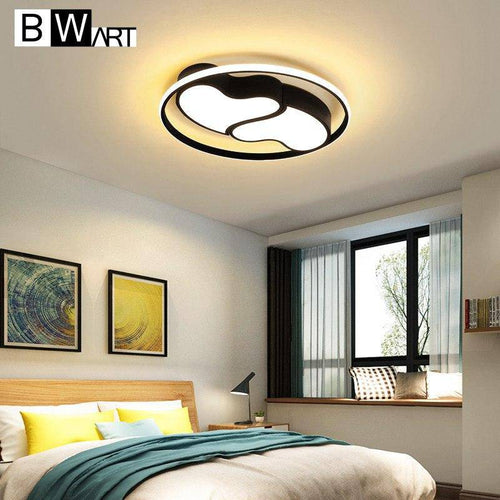 Plafonnier design LED coeurs encerclés noir et blanc Bwart - vue 5 sur 7