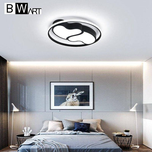 Plafonnier design LED coeurs encerclés noir et blanc Bwart - vue 4 sur 7