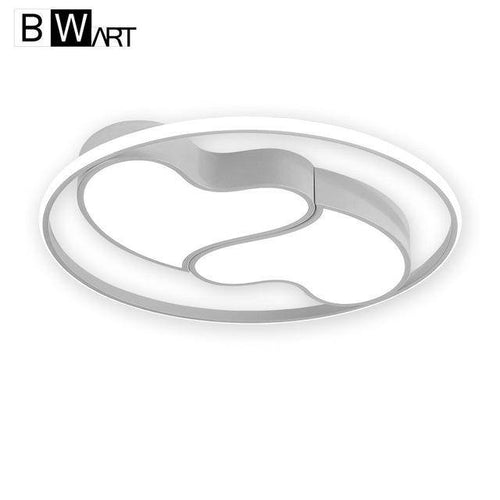 Plafonnier design LED coeurs encerclés noir et blanc Bwart - vue 6 sur 7
