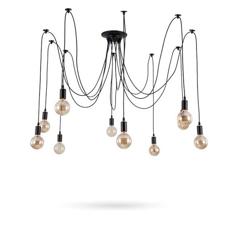 Suspension design avec lampes suspendues sur câble Dining - vue 3 sur 3