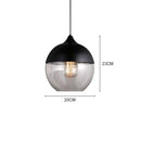Suspension design en verre et métal moderne (plusieurs formes)