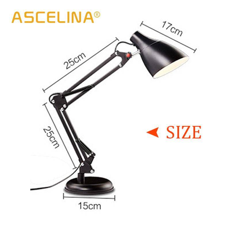 Lampe de bureau avec bras articulé ajustable en métal Reading - vue 6 sur 7