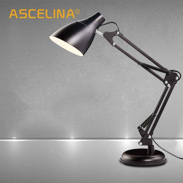 Lampe de bureau avec bras articulé ajustable en métal Reading - vue 4 sur 7