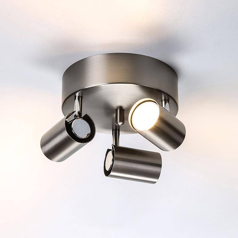 Plafonnier rond à spots LED ajustable - vue 7 sur 8