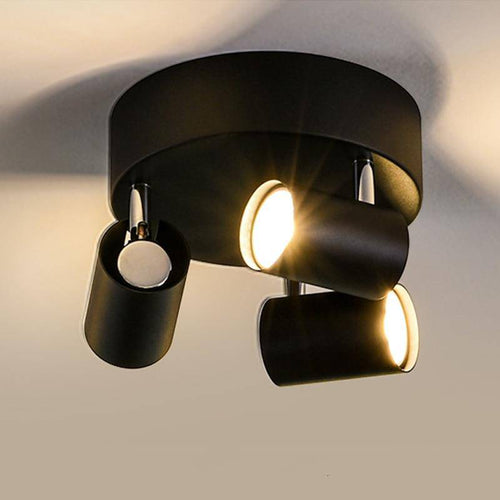 Plafonnier rond à spots LED ajustable - vue 6 sur 8