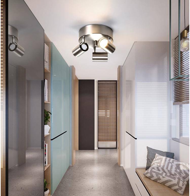 Plafonnier rond à spots LED ajustable - vue 3 sur 8