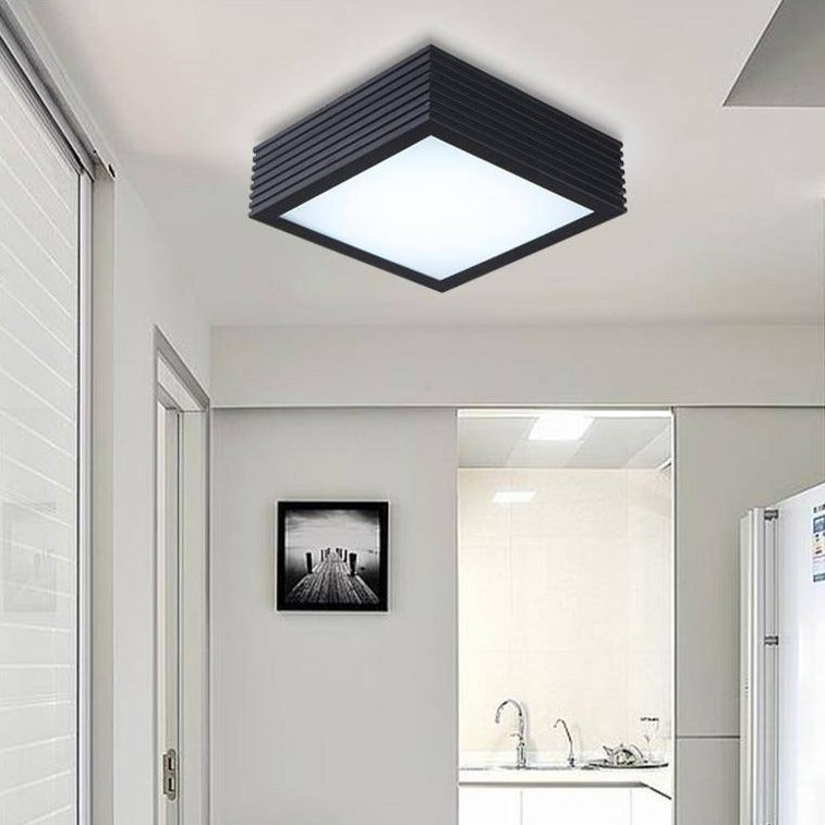 Plafonnier LED carré en métal Stepless - vue 4 sur 5