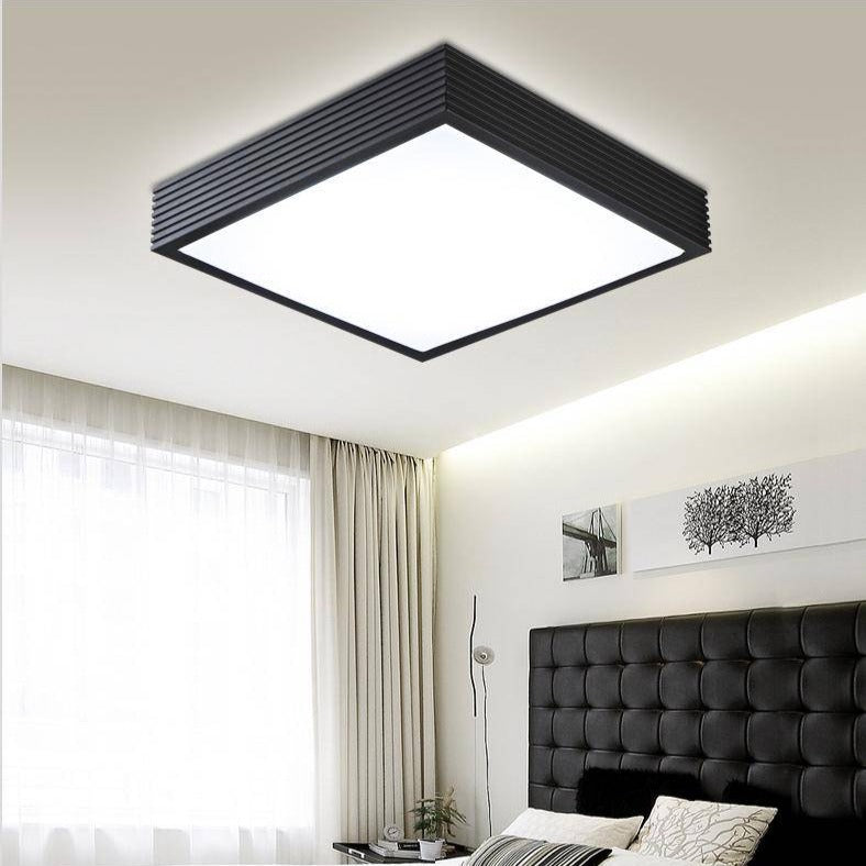 Plafonnier LED carré en métal Stepless - vue 3 sur 5