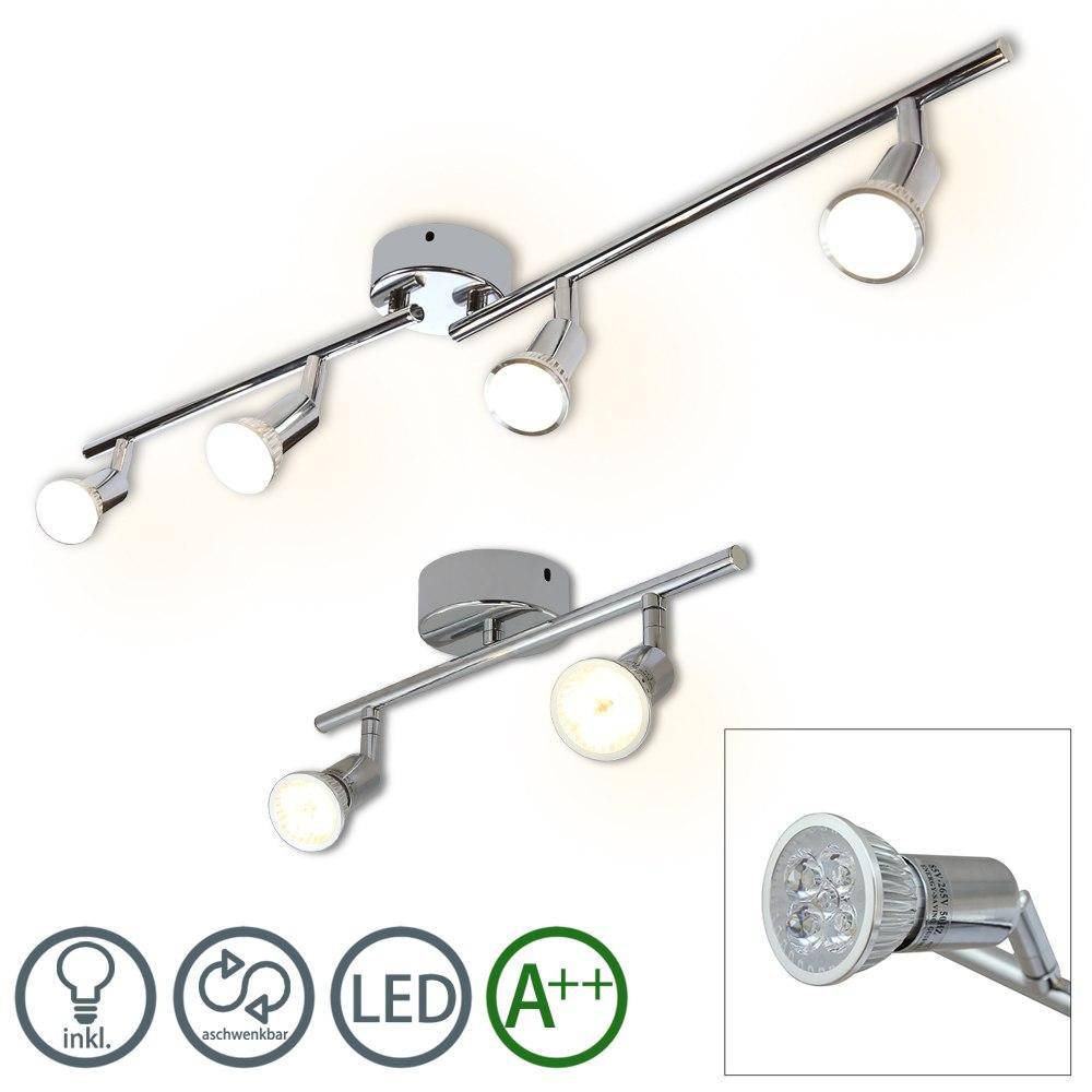 Plafonnier chromé barre à spots LED Indoor - vue 6 sur 11