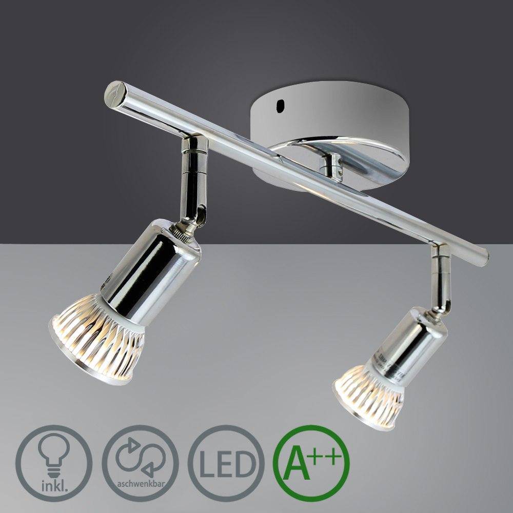 Plafonnier chromé barre à spots LED Indoor - vue 7 sur 11
