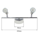 Plafonnier chromé barre à spots LED Indoor