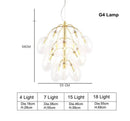 Suspension design avec boules de verre Cafe