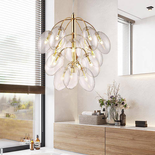 Suspension design avec boules de verre Cafe - vue 2 sur 5