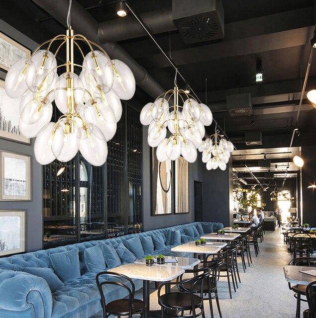 Suspension design avec boules de verre Cafe - vue 3 sur 5