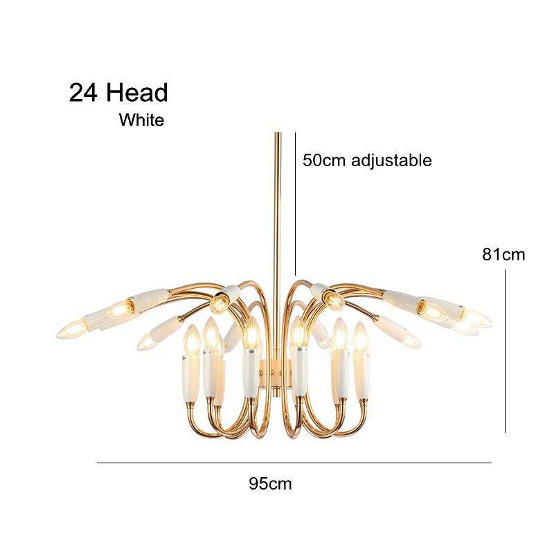 Lustre design bras arrondi doré Head - vue 5 sur 5