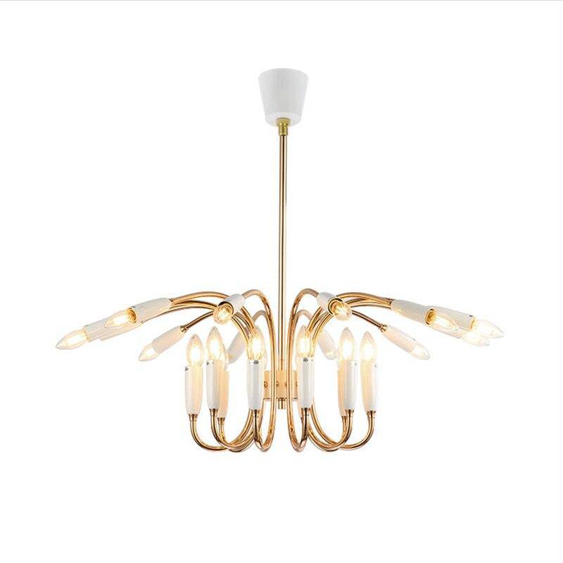 Lustre design bras arrondi doré Head - vue 4 sur 5