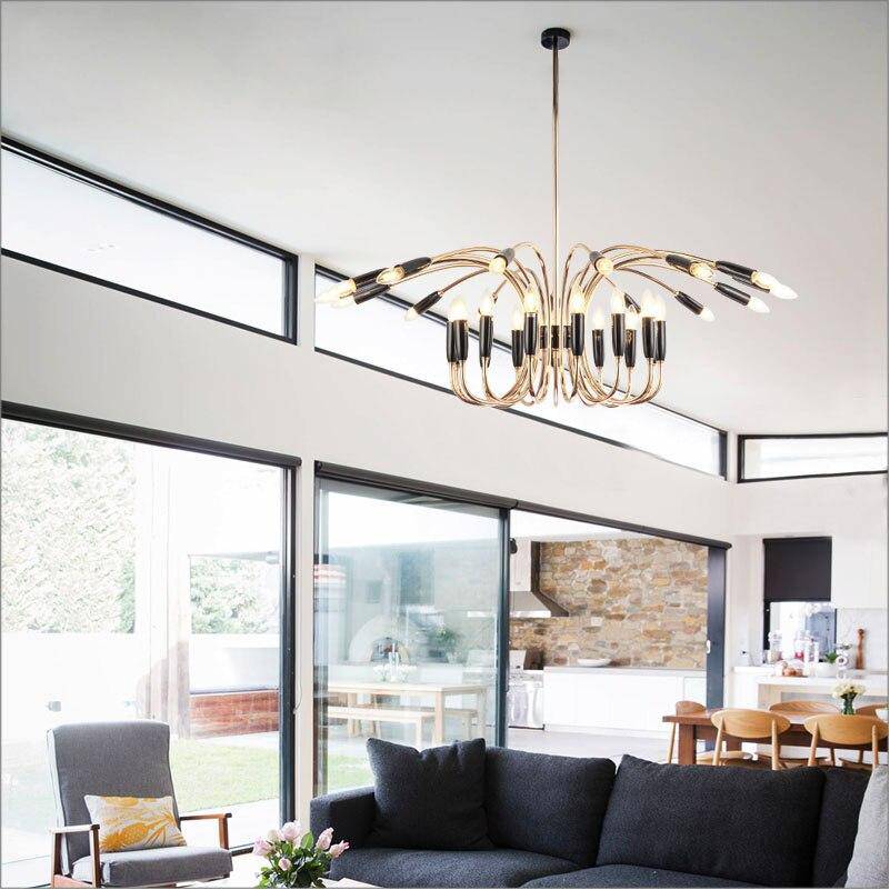 Lustre design bras arrondi doré Head - vue 3 sur 5