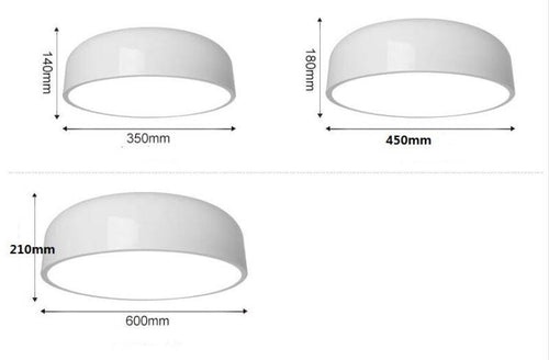 Plafonnier design en aluminium à LED arrondi Smithfield - vue 7 sur 7