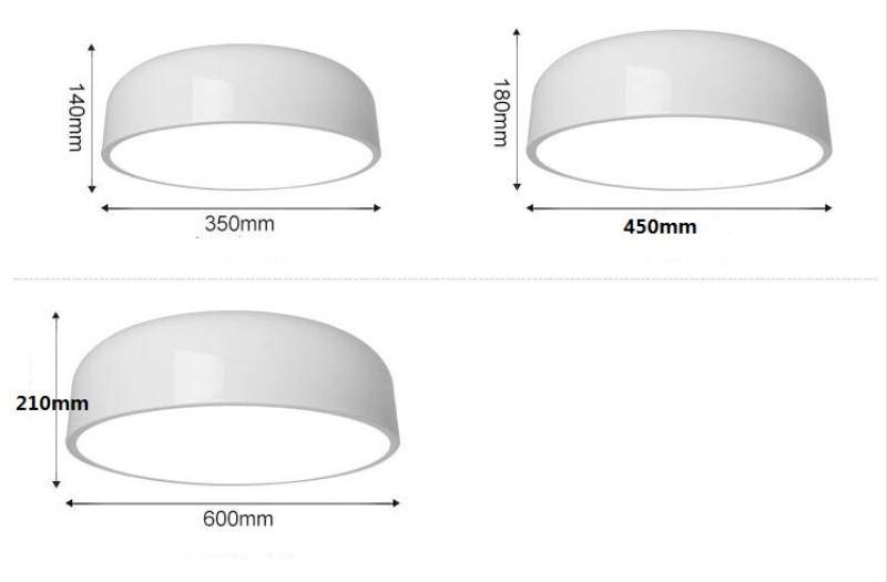 Plafonnier design en aluminium à LED arrondi Smithfield - vue 7 sur 7